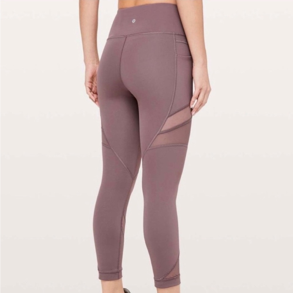 Lululemon Mesh In Motion Crop Leggings